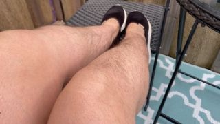 Hairy Legs in Jean Shorts ScarletBlosom
