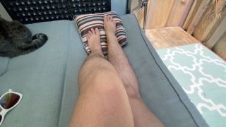 Hairy Bare Feet and Legs ScarletBlosom