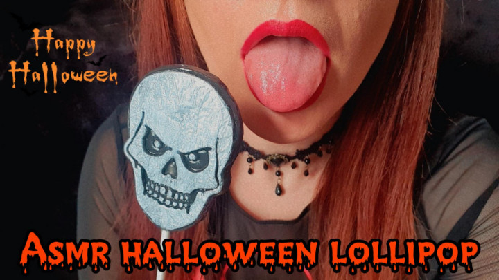 ASMR HALLOWEEN LOLLIPOP LICK Flirty ASMR