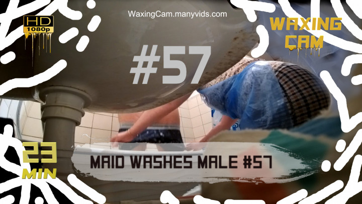 maid washes male #57 Waxing Cam