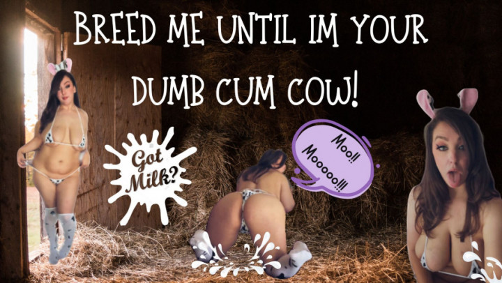 CrimxonJade - Breed Me Until Im Your Dumb Cow! HuCow Role Play - ManyVids