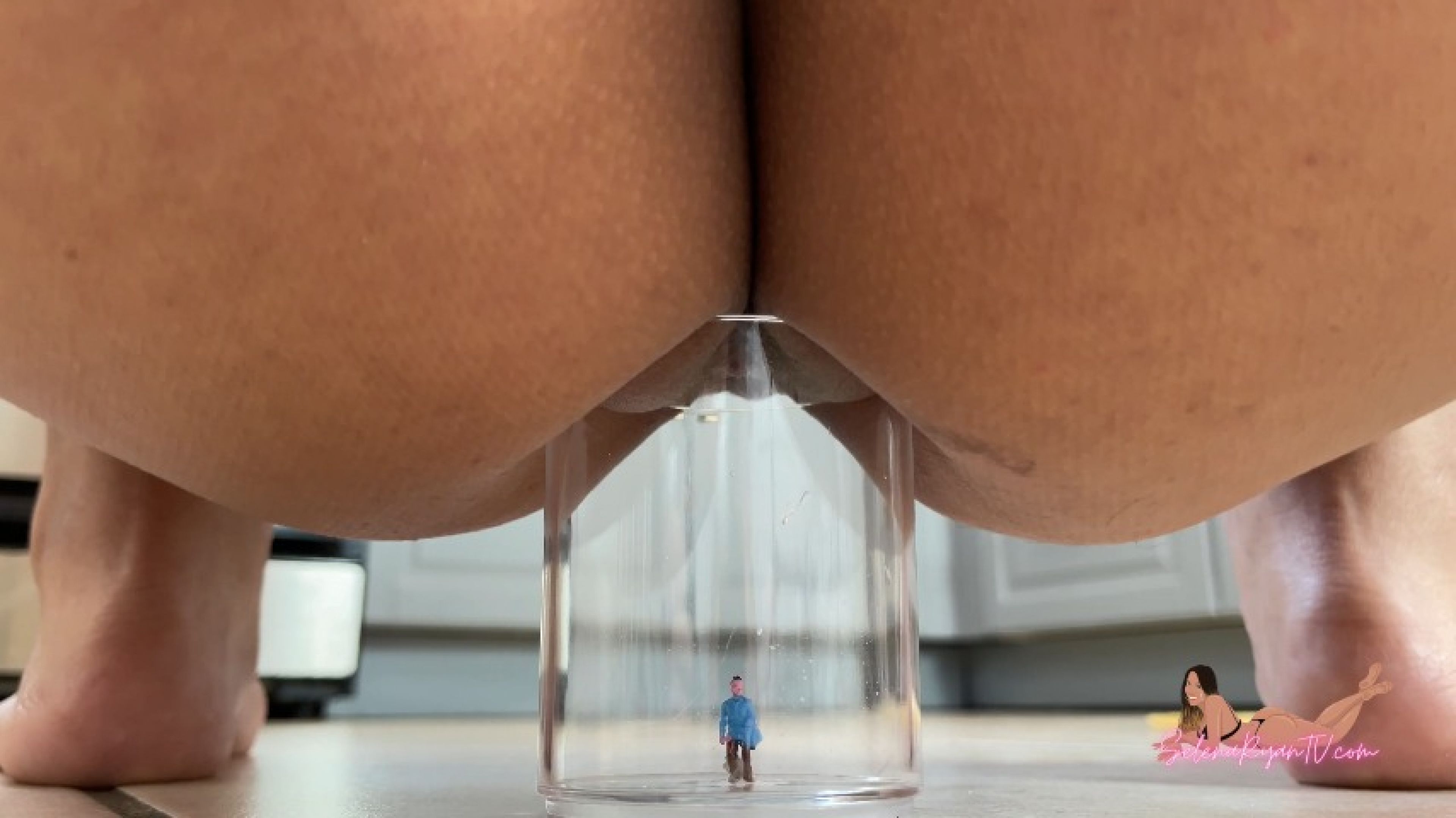 leaked Tiny Trapped In Toxic Gas Fart Jar: Big Ass Giantess 4K video thumbnail