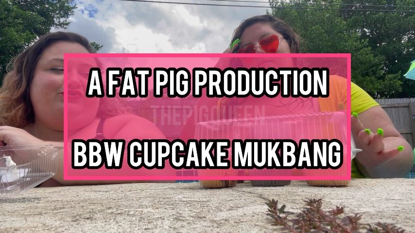 BBW CUPCAKE MUKBANG ThePigQueen