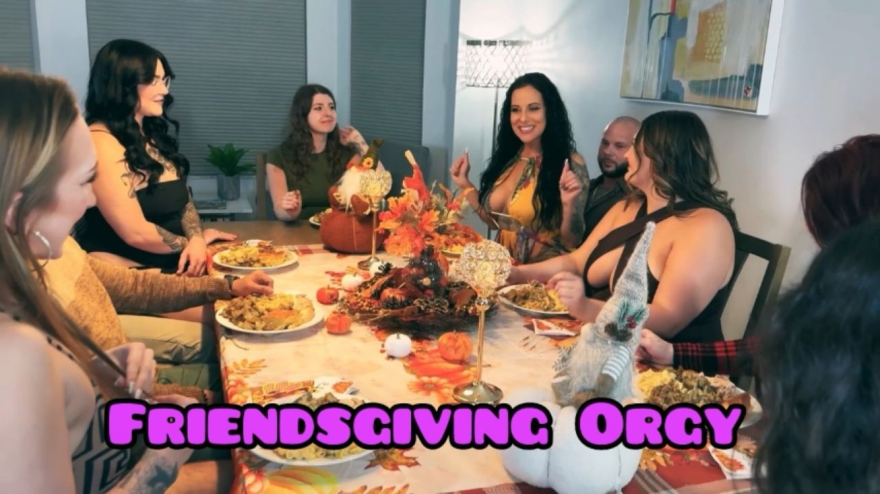 FineWineGal - FriendsGiving ORGY 12 swingers - ManyVids