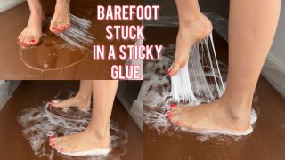 [1.42 GB] - Barefoot stuck in a sticky glue - Princess_Monica