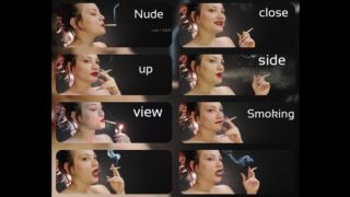 [586.67 MB] - Nude close up side view smoking - AllyLust