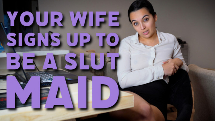 leaked Your Wife Signs Up To Be A Slut Maid video thumbnail