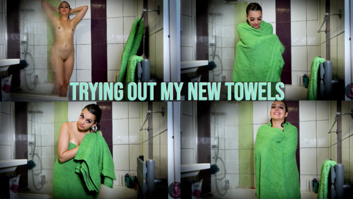 Trying Out My New Towels