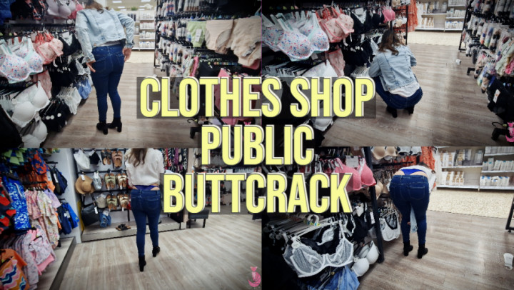 Summer Fox - Clothes Shop Public Buttcrack Wedgie - ManyVids