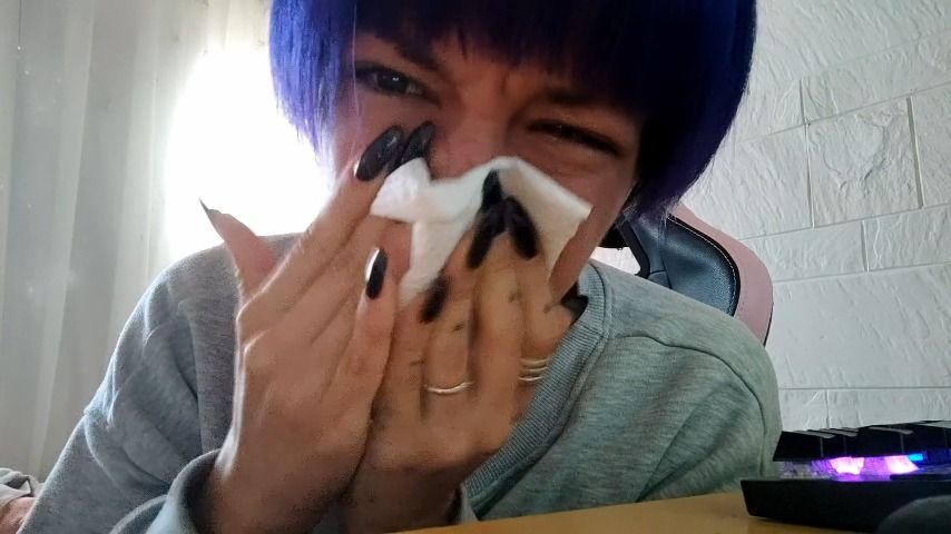 Blowing my wet nose MissSomething