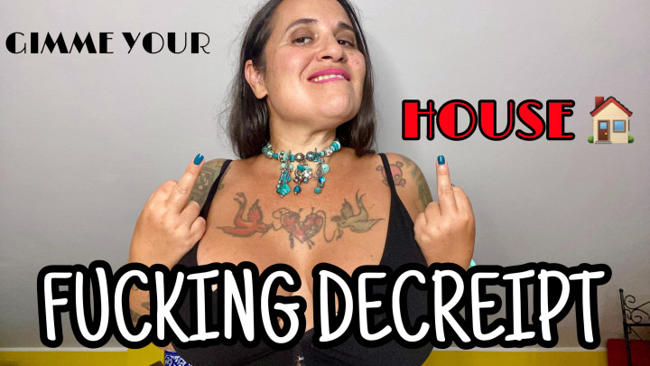 Miss Urbex:GIMME YOUR HOUSE FUCKING DECREIPT