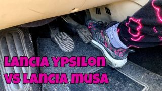 [1.44 GB] - pedal pumping - Lancia Ypsilon vs Lancia - MissCuteFeet_Italy