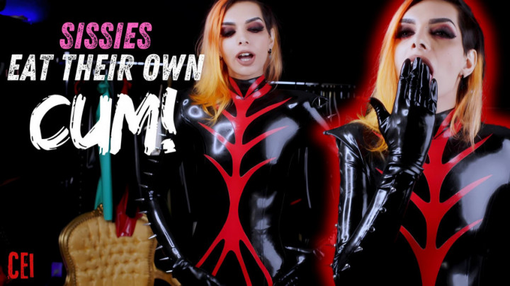 MissNocturnal:Sissies eat their own CUM