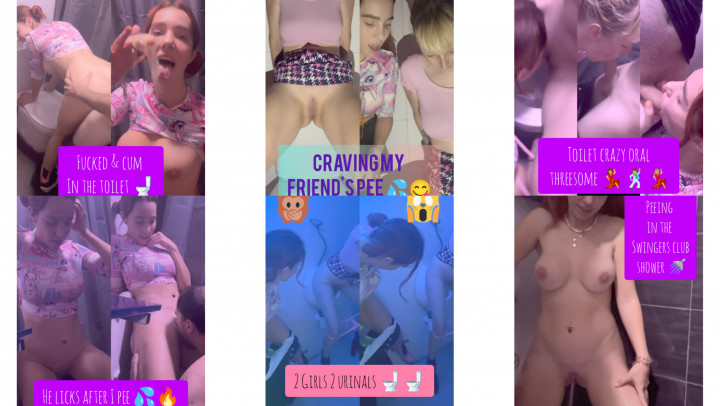 leaked Swingers Club PEE Kink Compilation Threesome thumbnail