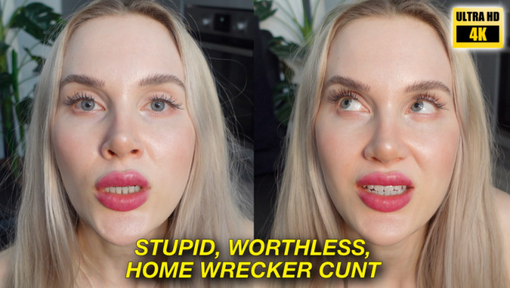 leaked Stupid Worthless Home Wrecker Cunt 4K thumbnail
