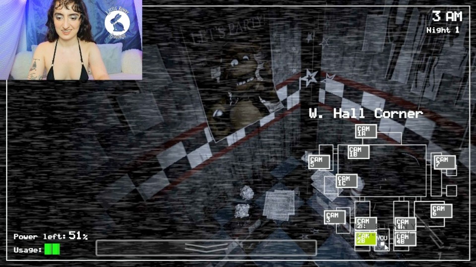 LittleBunnyB:Bunny Plays FNAF