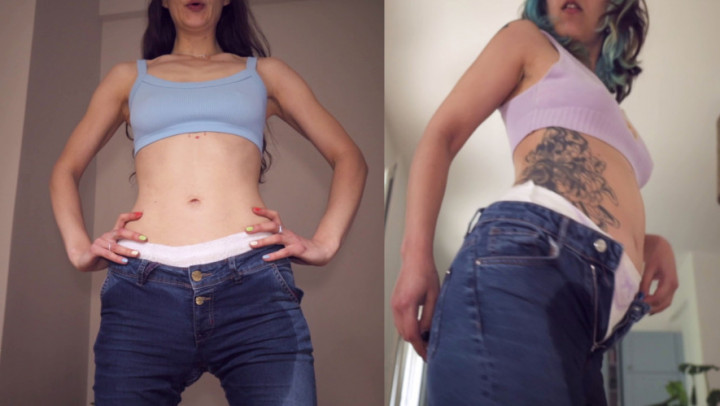 leaked Wetting Duel. Leaking Pull-Ups Under Jeans thumbnail