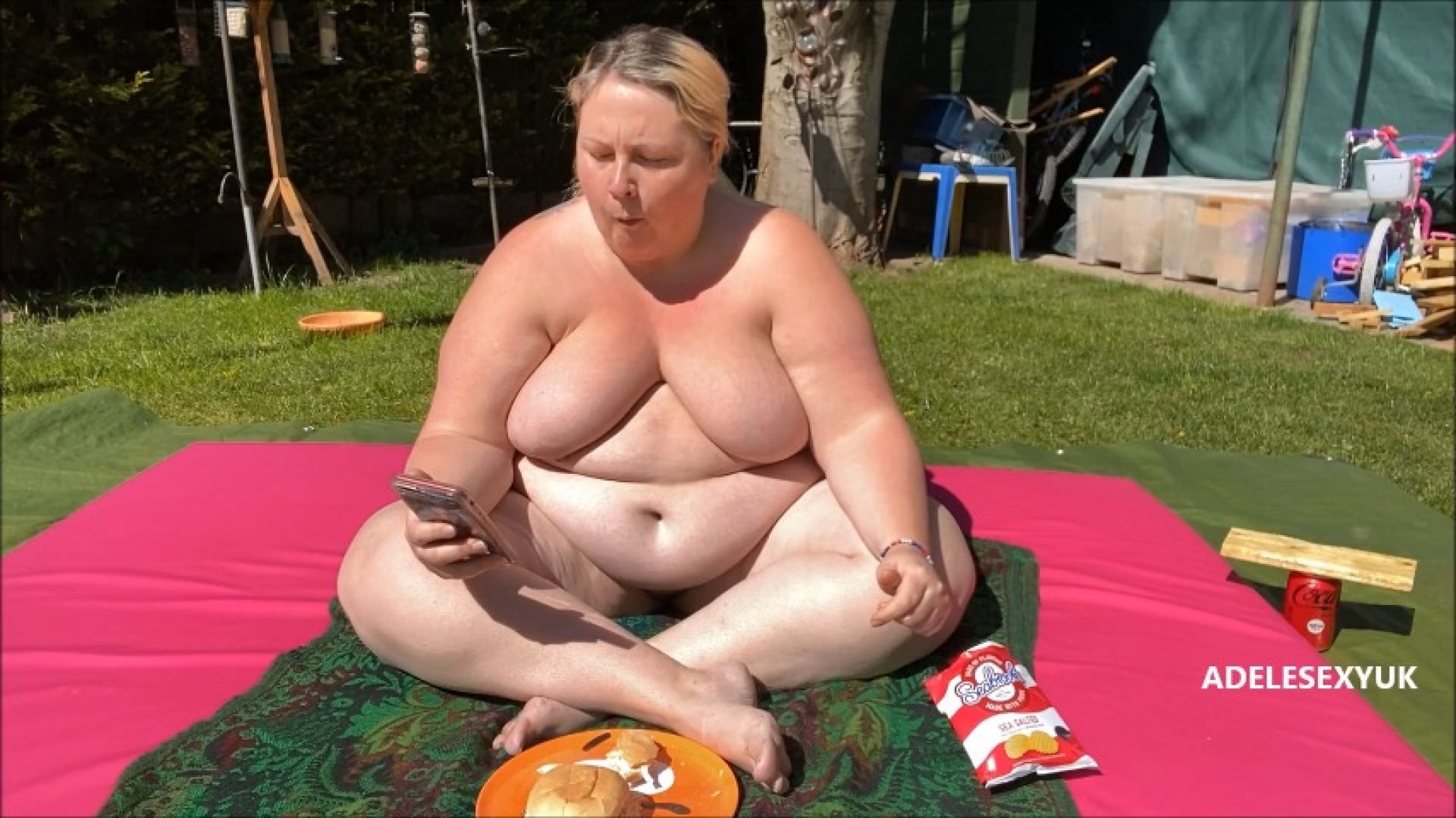 bbw adelesexyuk:naked lucnh in the shinshine with adelesexyuk 7674