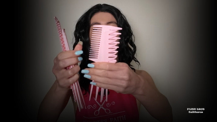 Faith Eros:CASTRATRIX HAIR SALOON - HAIR SPRAYING AND BRUSHING - CUSTOM