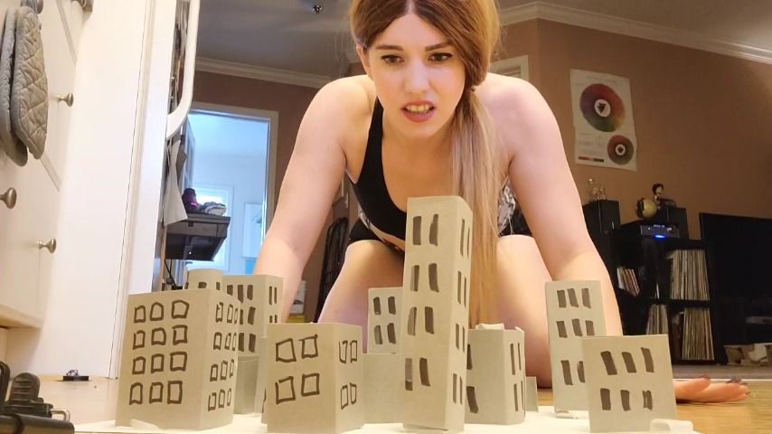 Giantess Crushes City with Smelly Feet The Goddess Naomi