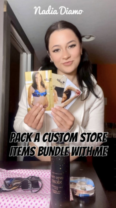 Nadia Diamo:Pack A Custom Store Items Bundle Package With Me