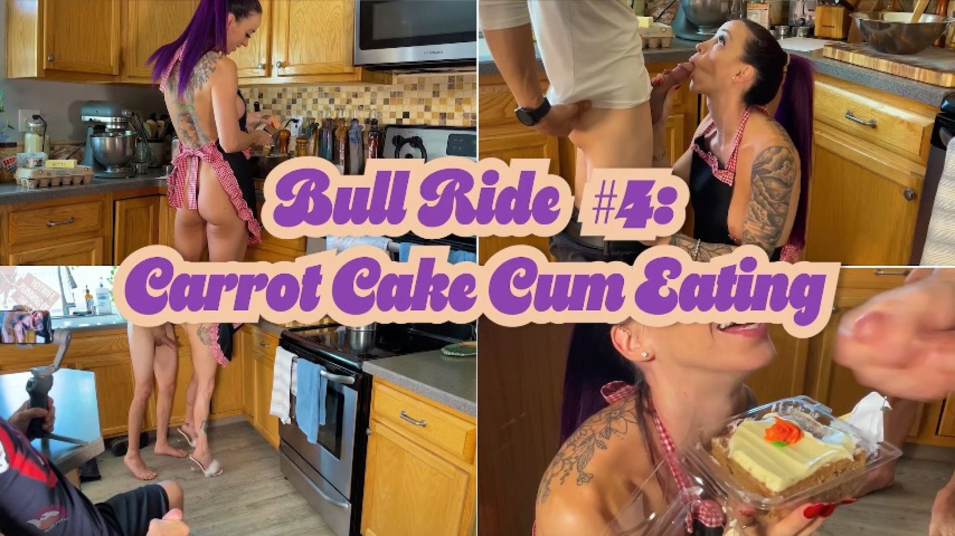 Mars Foxxx Hotwife:Carrot Cake Cum Eating &amp;amp; Creampie