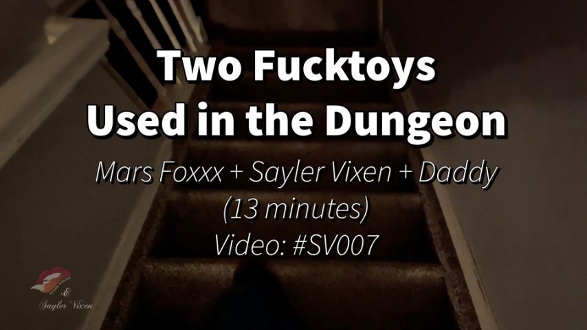 Mars Foxxx Hotwife - Two Fucktoys Used in the Dungeon - ManyVids