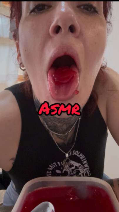 Candela Dstefano:ASMR Eating Jelly and Crunchy Apple
