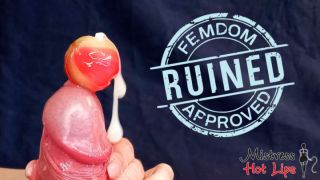 Femdom Blowjob, Sounding with Lollypop MissHotLips