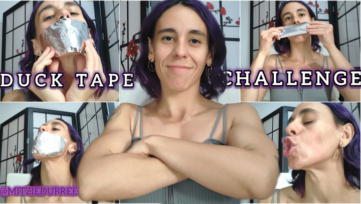 MitzieDupree:Duct Tape Challenge
