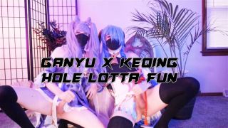 Femboy_Gaming - Ganyu x Keqing: Hole Lotta Fun Genshin - ManyVids
