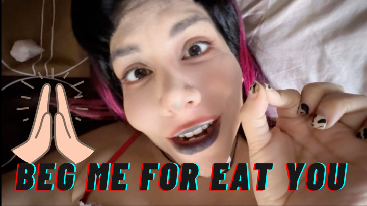 Giantess Debora:Beg me for eating you