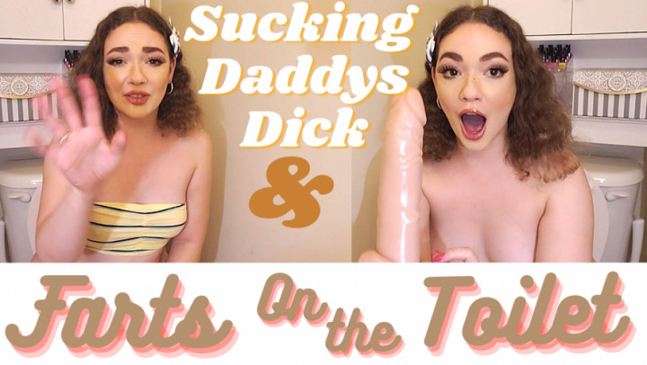 Sucking Daddy on the Toilet