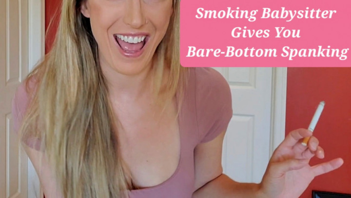 leaked Smoking Babysitter Gives You Bare-Bottom Spanking video thumbnail