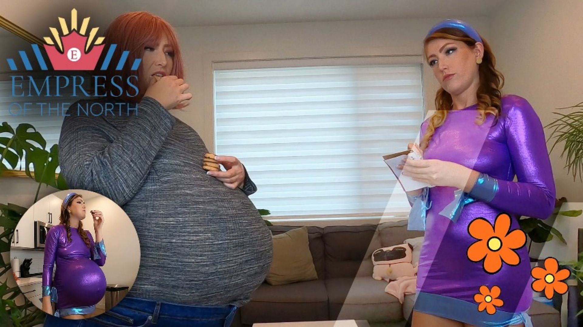EmpressOfTheNorth - Daphne's Halloween Mystery Belly Expansion - ManyVids