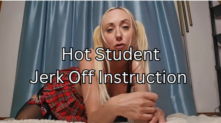 Madalynnxo:Hot Student Jerk Off Instructions