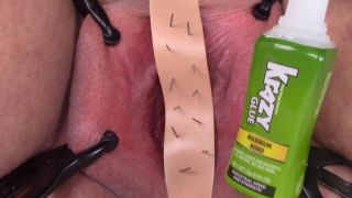 superglue and tacks - no pussy only pain strangecares