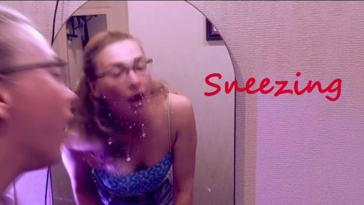 VixenVillena:Sneezing on the mirror