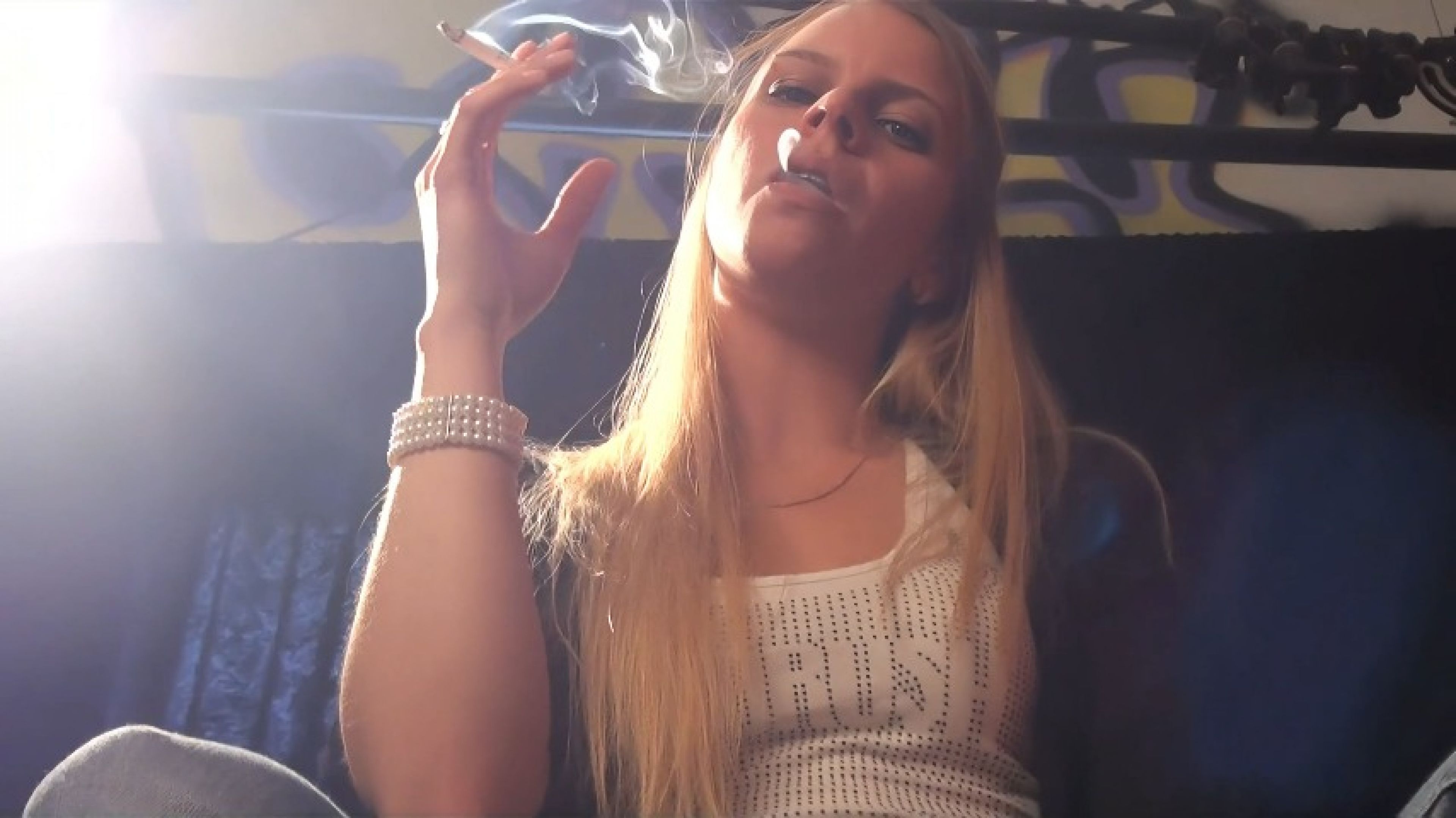 maddy66:when she leans in to deliver her smoke
