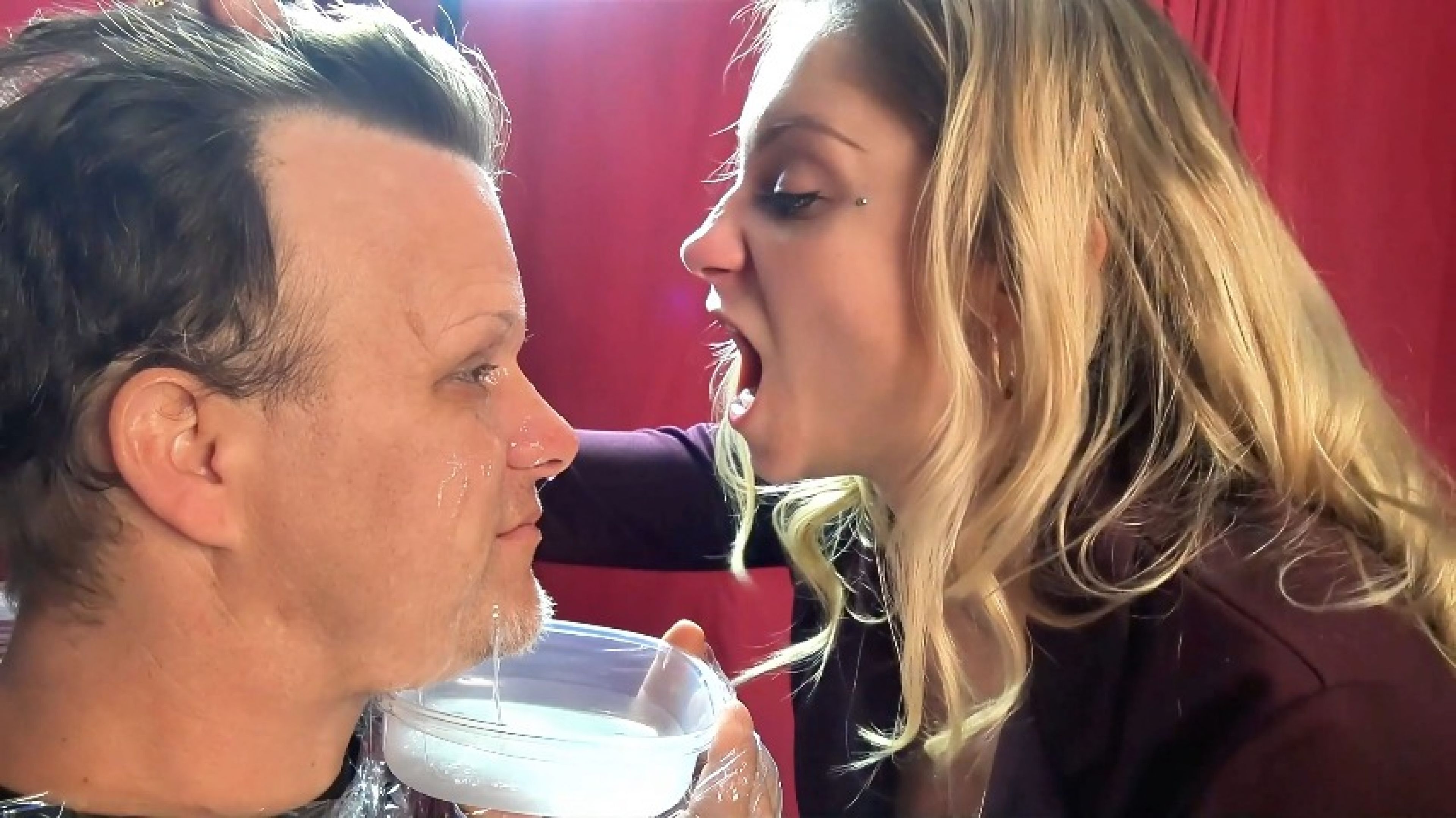 maddy66:Dominant Sarah is hocking it up real good intense spittin