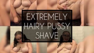 EXTREMELY Hairy Pussy Shave missevierose