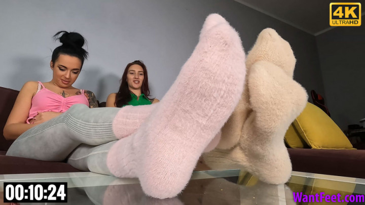 Fluffy Sock Removal 4K wantfeet