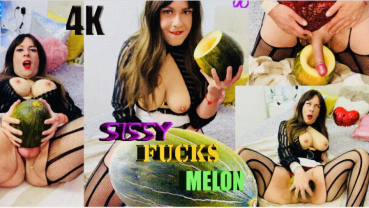 Tranny Fucks Watermelon