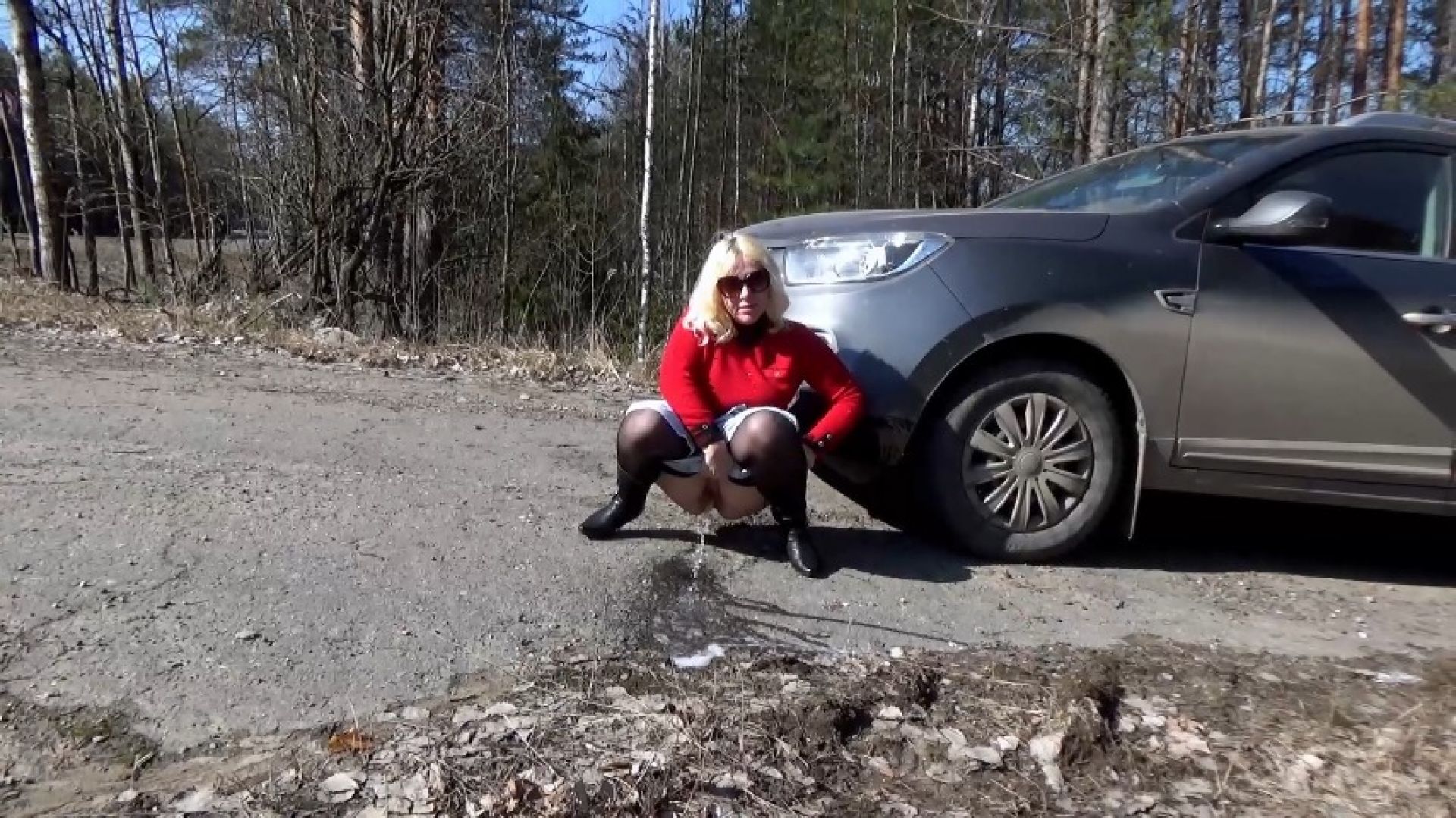 StrongSrg:Wife piss in travel