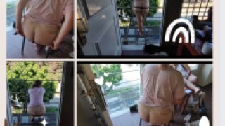 [527.80 MB] - buttcrack in the living room/balcony - Constanza Parker