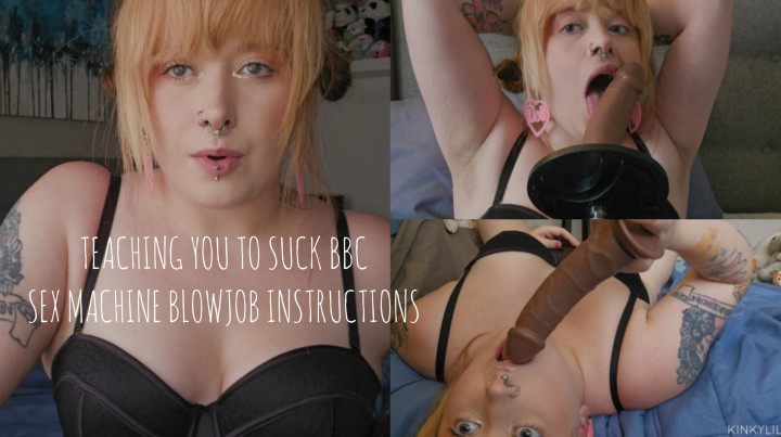 KinkylilQT:Bisexual BBC sucking sex machine face fucking instructions