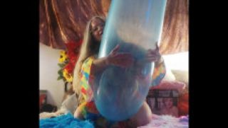[1.27 GB] - 72 inch long blue balloon - DoribellTinkerbell