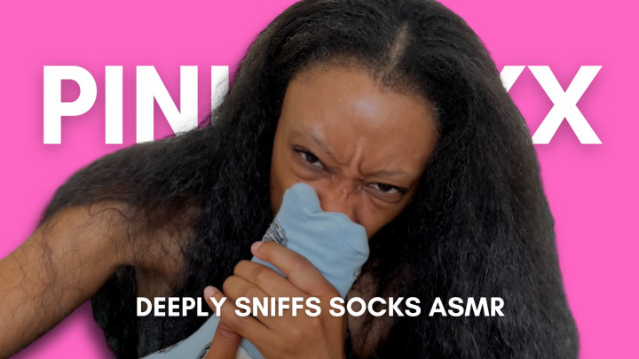Pink Foxx:Pink Foxx Deeply Sniffs Socks ASMR Custom Video