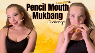 Pencil Mouth Mukbang Challenge thespacebimbo