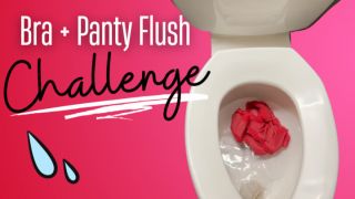 Bra+Panty Flush CHALLENGE thespacebimbo